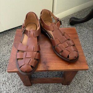 Brown Leather Madewell Sandals